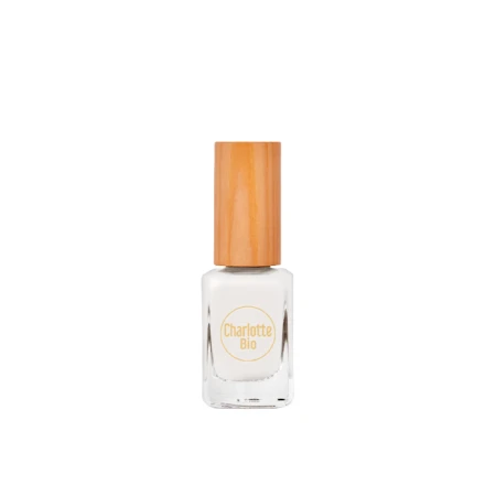 Lac vegan de unghii Blanc, 10ml, Charlotte Bio