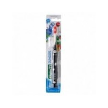 Periuta de Dinti pentru Copii, Gum, Junior, 7-9 ani, Maner Ergonomic, Culoare Neagra