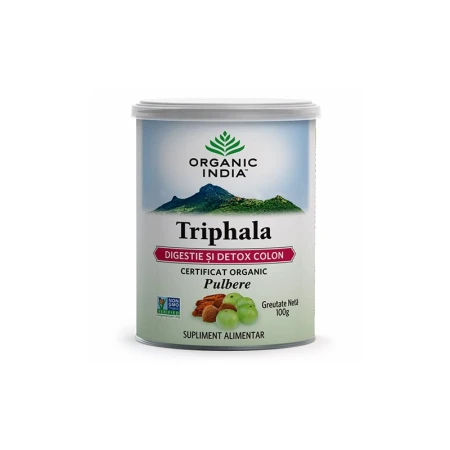 Triphala - Digestie & Detoxifiere Colon, eco, 100 gr, Organic India
