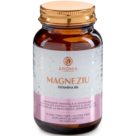 Magneziu 375 mg si Vitamina B6 60 CPS Aronia Charlottenburg