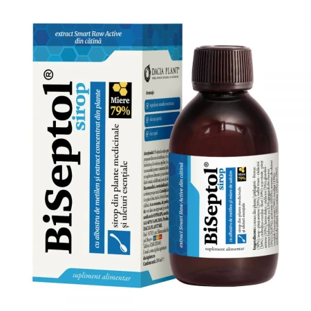 Biseptol sirop,cu albastru de metilen,Dacia Plant,200 mililitri