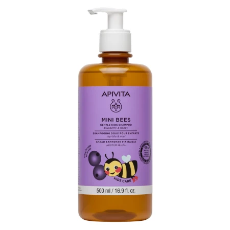 Sampon cu afine si miere pentru copii, 500ml, Apivita