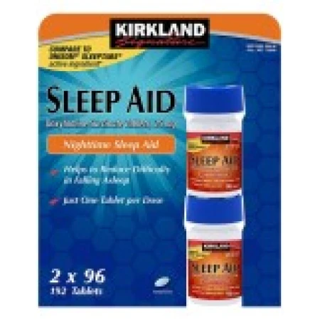 Supliment, Kirkland Signature, SleepAid, Tratament Insomnii, Doxilamina Succinata, 192tb
