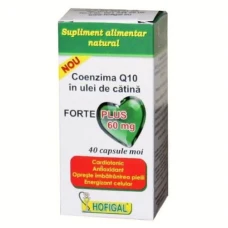 Coenzima Q10 in ulei de catina,60miligrame, 40capsule, Hofigal