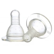 Set 2 tetina silicon 0+ Baby, 2 bucati, Minut