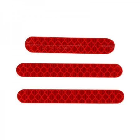 Set 3 abtibilduri stickere reflectorizante pentru trotineta electrica Segway ninebot ES1 / ES2 / ES4, rosu
