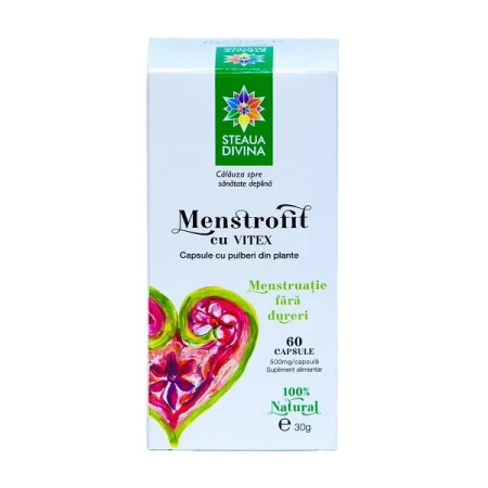 Menstrofit cu vitex, 60capsule, Steaua Divina