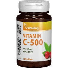 Vitamina C 500mg cu macese, 100 comprimate, Vitaking