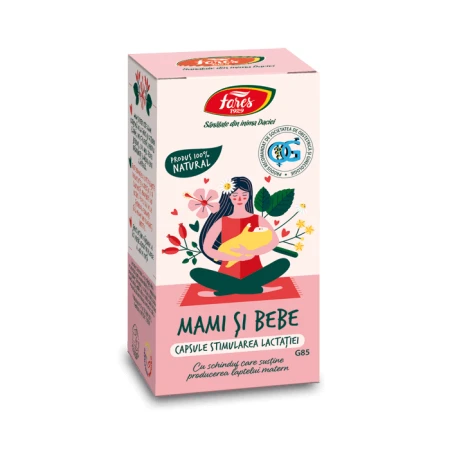 Stimularea lactatiei Mami si Bebe G85, 60 capsule, Fares