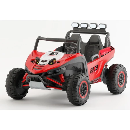 UTV electric pentru copii, Kinderauto Arrow Dune-Buggy, 220W, 12V, roti EVA, premium, 2 locuri, rosu