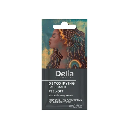 Masca de fata peel-off detoxifianta, 8ml, Delia Cosmetics