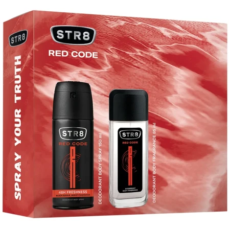 Set Red Code Parfum pentru corp 85ml + Deodorant spray 150ml, 1 bucata, STR8