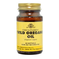 Wild Oregano Oil (Ulei de Oregano Salbatic), 60 cps vegetale, SOLGAR