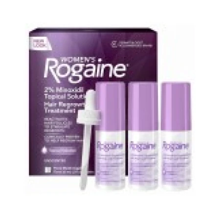 Solutie 3 Luni, Rogaine, 2%, Tratament Impotriva Caderii Parului, pentru Femei, 3x 60ml