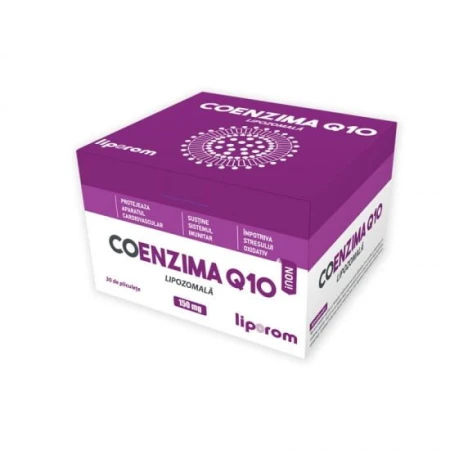 Coenzima q 10 lipozomala, Liporom, 30 plicuri