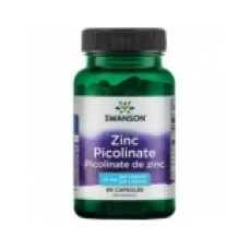 Supliment Alimentar, Swanson, Zinc Picolinate, Intareste Sistemul Imunitar si Trateaza Acneea, 22mg, 60 capsule