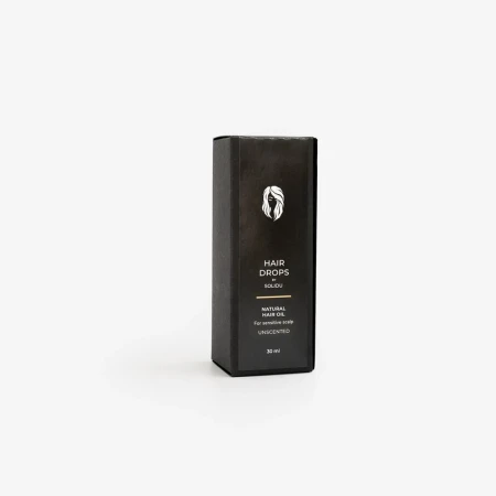 Ulei natural de par pentru scalp sensibil, fara miros, 30ml, SOLIDU