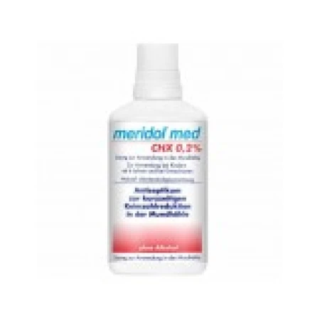 Apa de Gura, Gaba, Meridol CHX, Fara Alcool, Efect Anti-Bacterian, Tratarea Afectiunilor Gingivale, Clorhexidina 0.2%, 300ml