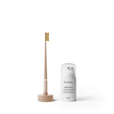 Set Pasta de dinti + Periuta Gold Nude, 75ml, Piuma