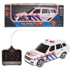 Toi-Toys Masina de Politie cu Telecomanda, Sunete si Lumini Toi-Toys TT14071A, Alb