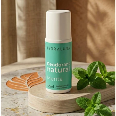 Deodorant Roll-on Natural Menta, 50ml, Terralura
