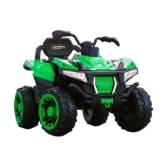 ATV electric pentru 2 copii Kinderauto SuperOffroad V2 4x4 140W 12V 7Ah, verde
