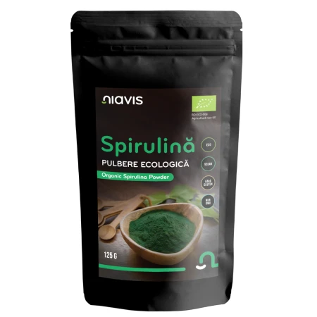Spirulina Pulbere ecologica, 125g, Niavis