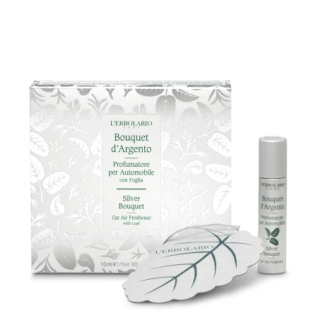 L'Erbolario Odorizant pentru masina cu frunza Silver Bouquet, 10ml