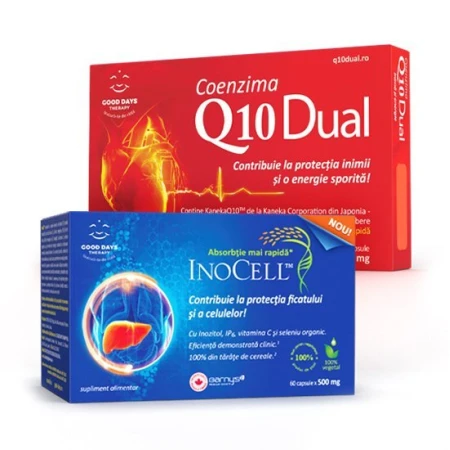 Coenzima Q10 Dual + Inocell 60capsule - tratament 1 luna, Good Days