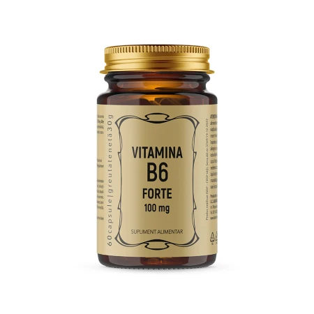 Vitamina B6, 60 capsule, Laboratoarele Remedia