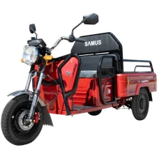 Samus Triciclu electric Samus Cargo Ranger-25-1.1-72V32, 12 inch, motor 1000 W, acumulator 72V 32Ah, viteza maxima 25 km/h, afisaj LCD, sarcina maxima 430 kg, autonomie : 45-60 km, Rosu