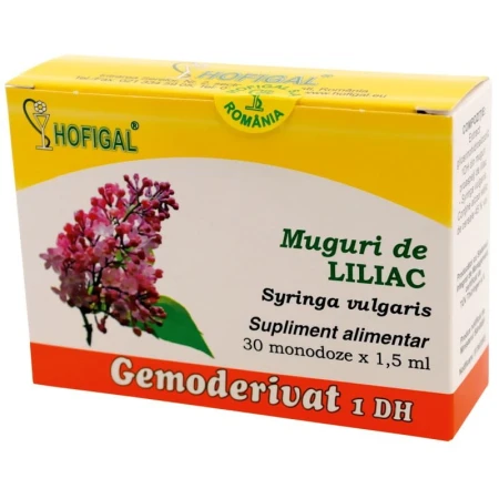 Gemoderivat din mladite si muguri de liliac, 30monodoze, Hofigal