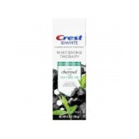 Pasta de Dinti, Crest, 3D Whitening Therapy, cu Carbune Activ si Ulei Arbore de Ceai, 116gr
