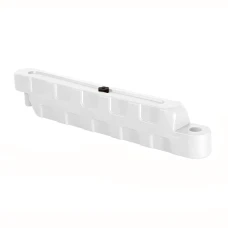 Bariera modulara delimitare traseu karting, piste sau parcari, HDPE, umplere cu apa, anti-impact, rezistenta UV, interior exterior 110x30x35 cm, alb