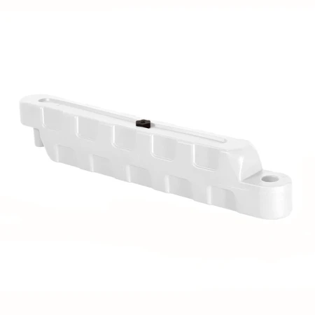 Bariera modulara delimitare traseu karting, piste sau parcari, HDPE, umplere cu apa, anti-impact, rezistenta UV, interior exterior 110x30x35 cm, alb