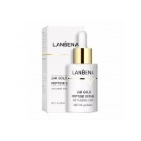 Ser, Lanbena, 24K Gold, cu Peptide de Aur 24K, Anti-Imbatranire, 30ml