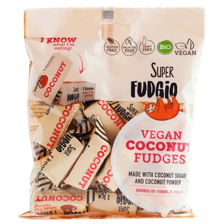 Caramele aroma cocos, bio, 150g, Super Fudgio