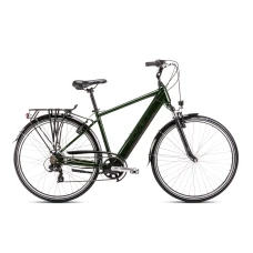 Bicicleta electrica de trekking/oras barbati Romet Wagant 1 RM Integrat Verde Inchis 2023