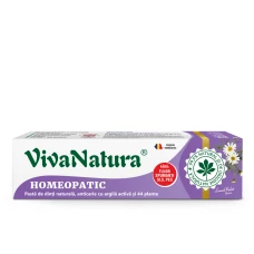 Pasta de dinti GennaDent Homeopatic, 80ml, VivaNatura
