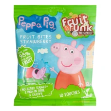 Gustare din fructe cu capsuni Peppa Pig, 100g, Fruit Funk