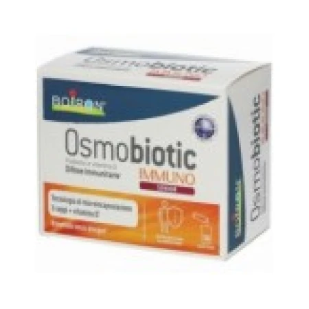 Supliment Alimentar pentru Seniori, Boiron, Osmobiotic, Immuno, cu Tulpini Microbiotice si Vitamina D, 30 plicuri