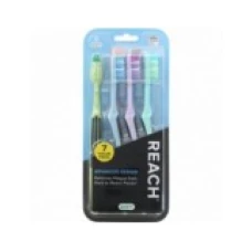 Set Periute de Dinti, Reach, Advanced Design, Peri Dispusi de 2 Randuri, Soft, Culori Diverse, 7 buc