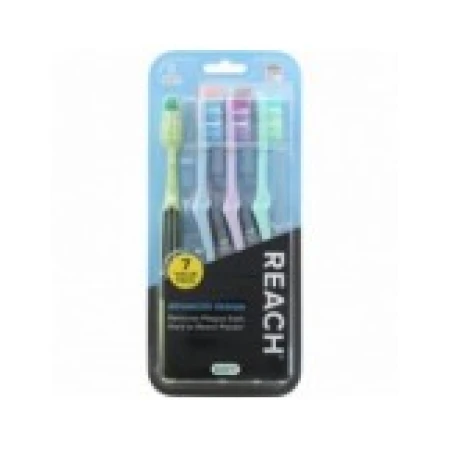 Set Periute de Dinti, Reach, Advanced Design, Peri Dispusi de 2 Randuri, Soft, Culori Diverse, 7 buc