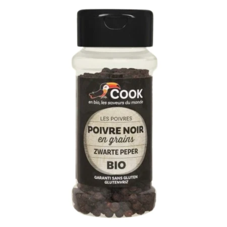 Piper negru boabe bio 50g Cook