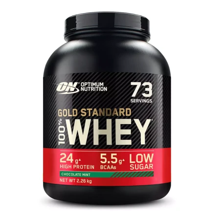 Proteine din zer 100% Whey Gold Standard ciocolata cu menta, 2.26kg, Optimum Nutrition