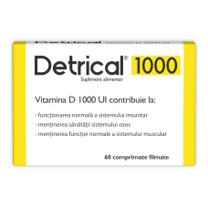Detrical vitamina D 1000 UI, 60 comprimate, Zdrovit