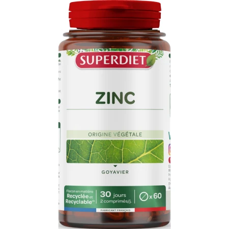 Zinc natural, 60 comprimate, Superdiet
