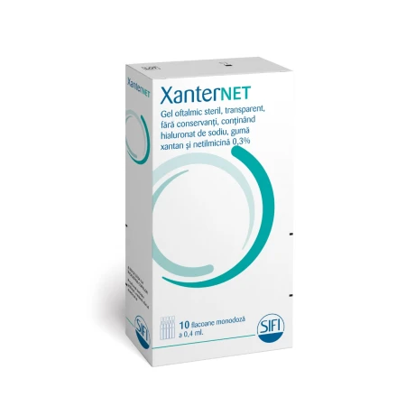 XanterNet Gel oftalmic 0.4ml, 10 monodoze, SIFI