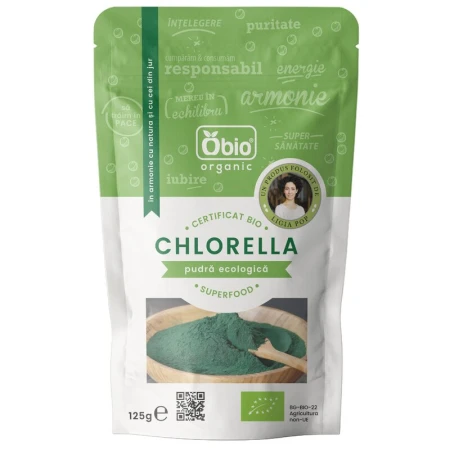 Chlorella PULBERE bio, 125g - Obio