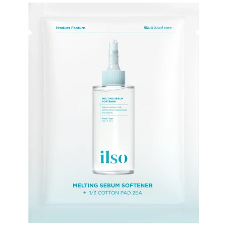 Dischete cu esenta pentru indepartarea sebumului Melting Sebum Softener Trial Kit, 2 bucati, Ilso